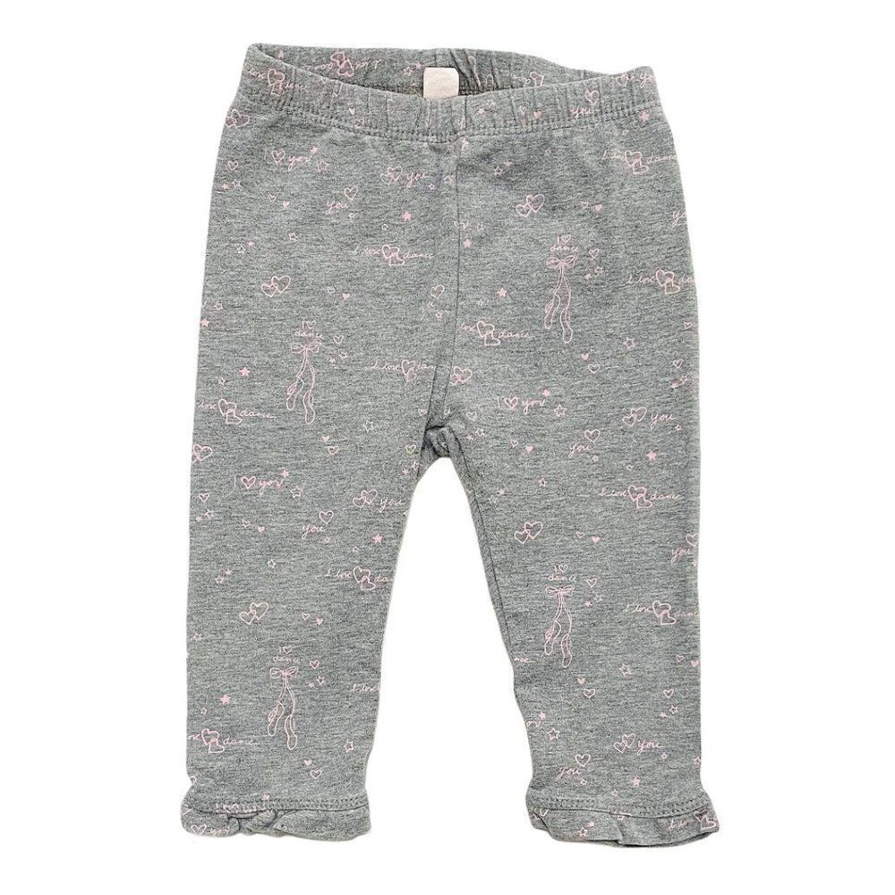 Baby Gap Grey with Pink Ballerina Leggings